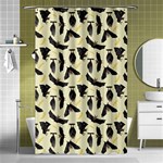 yellow bats Shower Curtain 48  x 72  (Small)