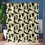 yellow bats Shower Curtain 60  x 72  (Medium)