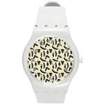 yellow bats Round Plastic Sport Watch (M)