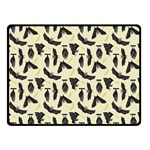 yellow bats Double Sided Fleece Blanket (Small)