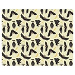 yellow bats Double Sided Flano Blanket (Medium)