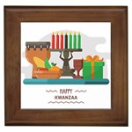 Happy Kwanzaa Gifts Framed Tile