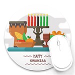 Happy Kwanzaa Gifts Round Mousepad