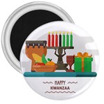 Happy Kwanzaa Gifts 3  Magnet