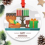 Happy Kwanzaa Gifts Ornament (Round)