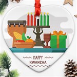 Happy Kwanzaa Gifts Ornament (Heart)