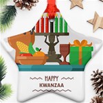 Happy Kwanzaa Gifts Ornament (Star)