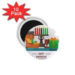 Happy Kwanzaa Gifts 1.75  Magnet (10 pack) 