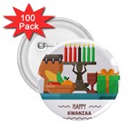 Happy Kwanzaa Gifts 2.25  Button (100 pack)