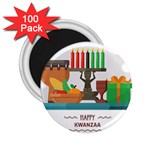 Happy Kwanzaa Gifts 2.25  Magnet (100 pack) 