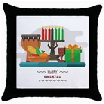 Happy Kwanzaa Gifts Throw Pillow Case (Black)