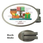 Happy Kwanzaa Gifts Money Clip (Oval)