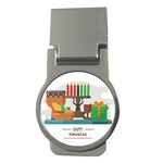 Happy Kwanzaa Gifts Money Clip (Round)