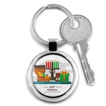 Happy Kwanzaa Gifts Key Chain (Round)