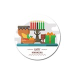 Happy Kwanzaa Gifts Magnet 3  (Round)