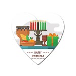 Happy Kwanzaa Gifts Magnet (Heart)