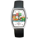 Happy Kwanzaa Gifts Barrel Style Metal Watch