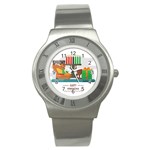 Happy Kwanzaa Gifts Stainless Steel Watch