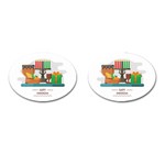 Happy Kwanzaa Gifts Cufflinks (Oval)