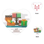 Happy Kwanzaa Gifts Playing Cards (Heart)