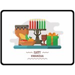 Happy Kwanzaa Gifts Fleece Blanket (Large)