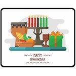 Happy Kwanzaa Gifts Fleece Blanket (Medium)