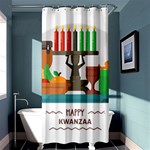 Happy Kwanzaa Gifts Shower Curtain 36  x 72  (Stall)