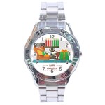 Happy Kwanzaa Gifts Stainless Steel Analogue Watch