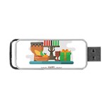 Happy Kwanzaa Gifts Portable USB Flash (One Side)