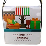 Happy Kwanzaa Gifts Flap Closure Messenger Bag (S)