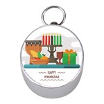 Happy Kwanzaa Gifts Silver Compass (Mini)