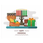 Happy Kwanzaa Gifts Double Sided Flano Blanket (Small)