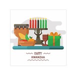 Happy Kwanzaa Gifts Small Satin Scarf (Square)