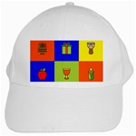 Kwanzaa Colorblock White Cap