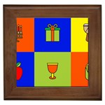 Kwanzaa Colorblock Framed Tile