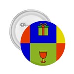 Kwanzaa Colorblock 2.25  Button