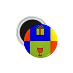 Kwanzaa Colorblock 1.75  Magnet