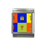 Kwanzaa Colorblock Italian Charm (13mm)