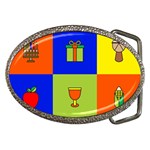 Kwanzaa Colorblock Belt Buckle