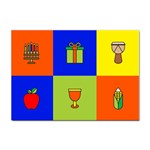 Kwanzaa Colorblock Sticker A4 (100 pack)