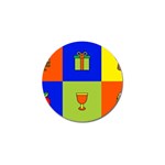 Kwanzaa Colorblock Golf Ball Marker