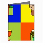 Kwanzaa Colorblock Greeting Cards (Pkg of 8)