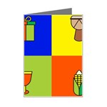 Kwanzaa Colorblock Mini Greeting Card