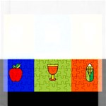 Kwanzaa Colorblock Jigsaw Puzzle (Rectangular)