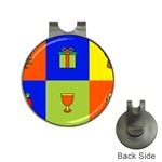 Kwanzaa Colorblock Golf Ball Marker Hat Clip