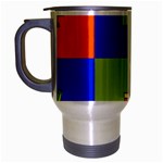 Kwanzaa Colorblock Travel Mug (Silver Gray)