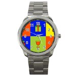 Kwanzaa Colorblock Sport Metal Watch