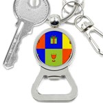 Kwanzaa Colorblock Bottle Opener Key Chain