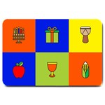 Kwanzaa Colorblock Large Doormat