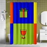 Kwanzaa Colorblock Shower Curtain 48  x 72  (Small)